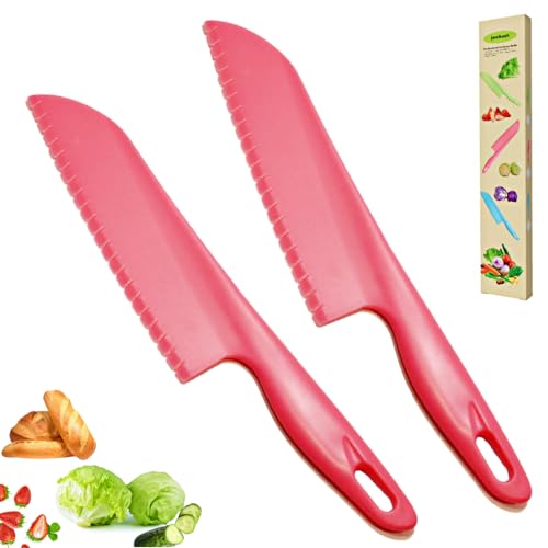 Recopilación de Cuchilos . 35 jawbush Cuchillo profesional de plástico de 28 cm (11') para lechuga con bordes serrados, ideal para cortar ensalada, fruta, pastel, pan, brownie, lasaña o diversas verduras....