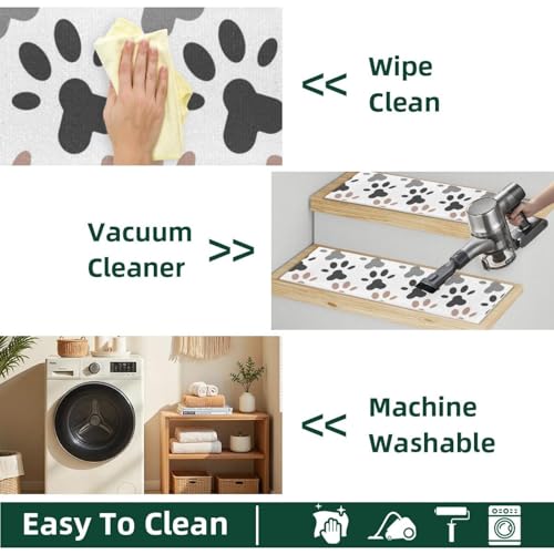 Huellas de escalera para peldaños de madera en viviendas con cachorros 8