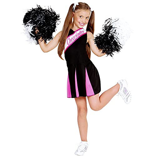 Costume Cheerleader Per Bambina LOLANTA: Set Completo Con Top Glitter, Gonna E Pompon – Perfetto Per Halloween E Festa