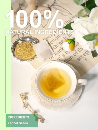Image of TeeLux Fennel Tea Bags, Pure & Natural Fennel Seeds Herbal Tea, Smooth & Light Spicy Flavor, Caffeine Free, 100 Count