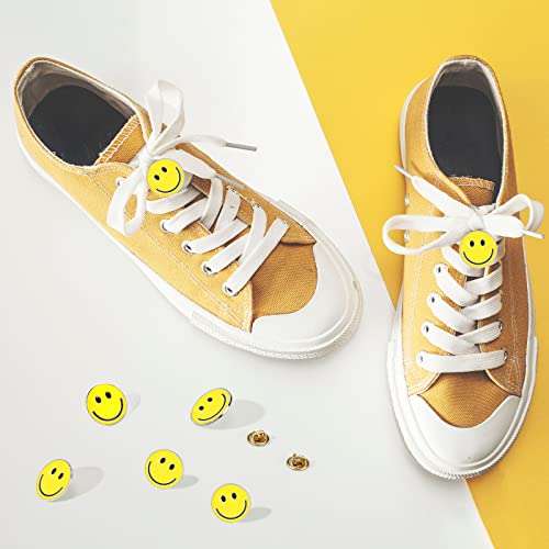 Willbond 60 Pack Happy Face Lapel Pins Bulk Cute Smile Enamel Pinback Buttons Funny Teacher Pins For Students Kids Clothes Backpacks Decoration (Blue, Pink, Orange, Yellow, Green, Purple) #TOP4