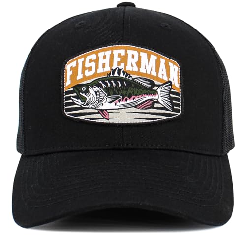 Image of KBETHOS Outdoor Hunting Fishing Lake Life Tactical Distressed Baseball Cap Dad Hats Adjustable Unisex