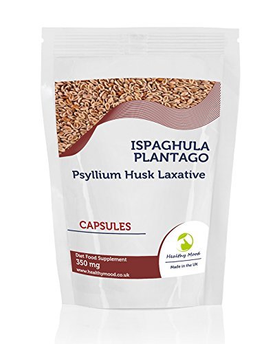 Ispaghula Plantago Powder 350mg Psyllium Husk Laxative Diet Food Supplement 7 Capsules Ovato Seed Sand Plantain Anti diarrheal Demulcent Emollient Laxative Nutrition Supplements HEALTHY MOOD UK