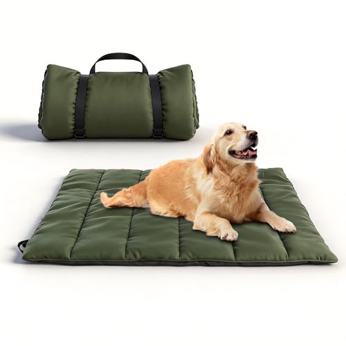 Tappetino per Cani Pieghevole con Fibbia, 110 x 68cm SGZIOO Cuscino Impermeabile per Cani, Tappetino da Viaggio da Esterno,Tappetino Portatile Coperta per Cani Adatto per Viaggi e Campeggio All'aperto