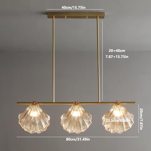 Éclairage de lustre moderne du milieu du siècle ajustable à 3 lampes - 7