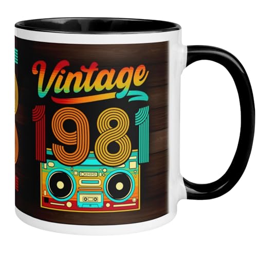 Taza de regalo para 44 cumpleaños hombre mujer 44 años | Vintage 1981 – Divertida taza de regalo para 44 cumpleaños | Divertida decoración de cumpleaños e idea de regalo para hombres y mujeres Taza de regalo para 44 cumpleaños hombre mujer 44 años | Vintage 1981 – Divertida taza de regalo para 44 cumpleaños | Divertida decoración de cumpleaños e idea de regalo para hombres y mujeres