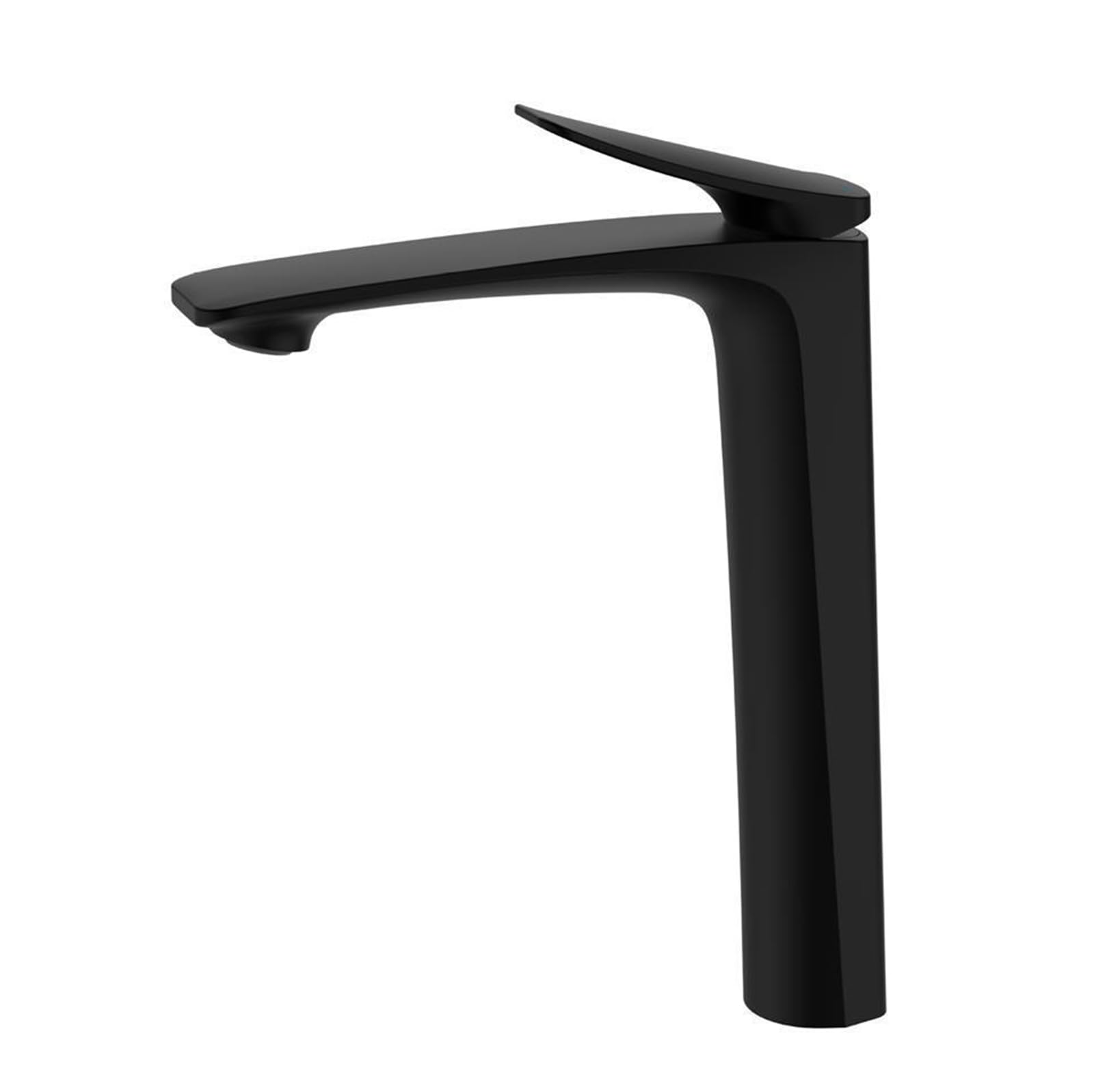 ZQFHSX Black Single Handle Tall Mixer Tap for Bathroom - Hot & Cold Countertop Basin Faucet Hole Sink