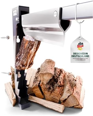 Drei Eichen Manueller Holzspalter – Mit Edelstahlklinge Für Anzündholz Bis 45 Cm
