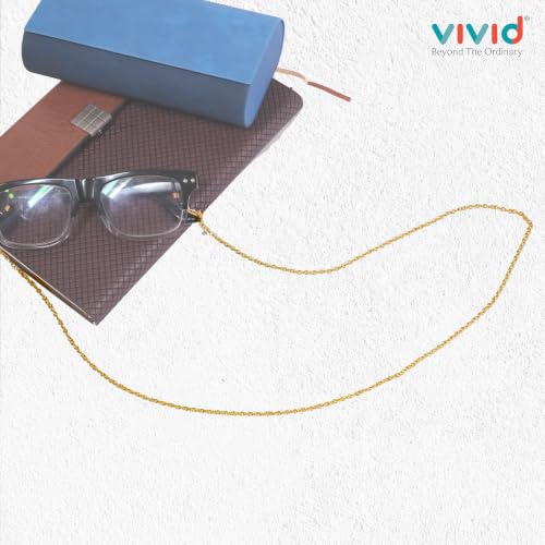 Image of Unisex Specs Holder Hook & Loop Anit Slip Eyewear Lanyard Metal Strap Chain