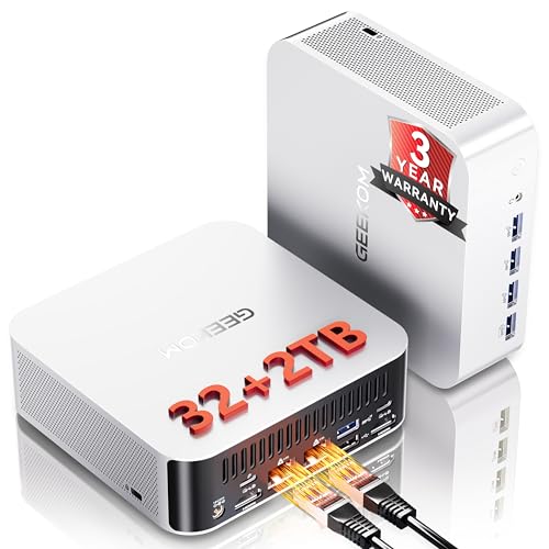 GEEKOM A8 Max Mini PC with AMD Ryzen 9 8945HS, Dual 2.5G LAN Mini