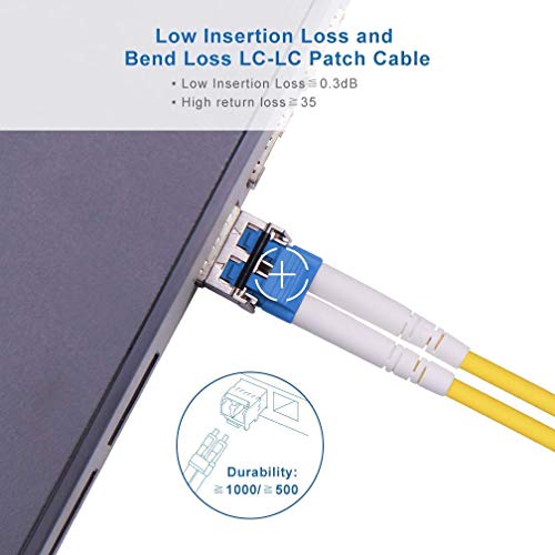 Cavo Fibra Ottica 5m, OS2 LC a LC Monomodale