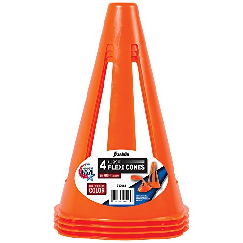 Franklin Sports 9" Flexible Soccer Cones- 4 Pack