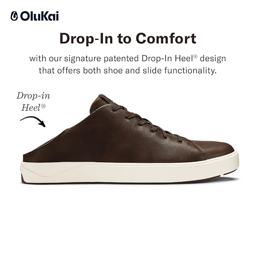OLUKAI Lae'ahi Li 'Ili Men's Waterproof Leather Sneaker, Versatile & Casual Everyday Shoe, All-Day Comfort & Support, Enhanced Grip & Traction - Image 3
