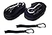 ZUJARA Double Kayak Storage Straps System Comes with 2 Carabiner Paddle Clips - Double Kayak Hanger, Alternative to Rack for Garage