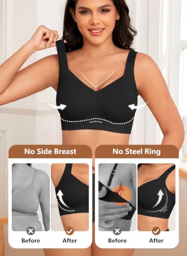 Image of Xcutting Jelly Bras for Women No Underwire Full Coverage Plus Size Support