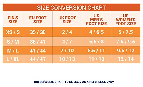 image for Cressi Snorkeling Adjustable Fins for All Family - Long Blade Versatil