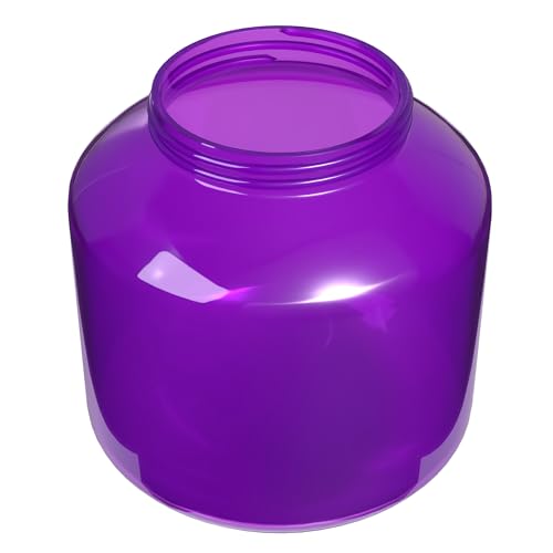 Image of KASTLITE 6 inch Globe Light Bulb Cover with 3.25 inch Threaded Screw-in Neck - Acrylic Plastic Replacement for Ceiling Lamp Shades, Outdoor Mood Lighting Fixtures & Camper Awning Lights - Purple, Candy Jar