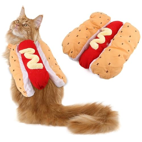 Tenue de fête hamburger pour chien et déguisement chiot M - 5