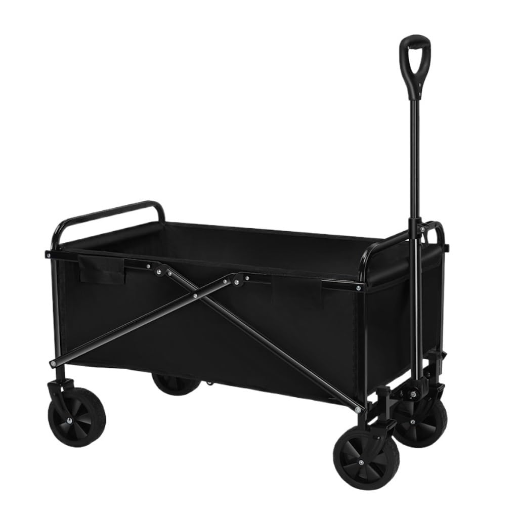 Genérico Carro de Camping Plegable, Carrito de Camping portátil, Carrito Plegable para Playa, jardín, Picnic, Carrito Ligero y portátil: Remolque de Exterior de Empuje Manual para Compras, Playa, CAM