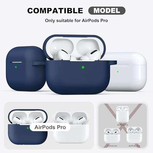 image for R-fun for AirPods Pro 2nd/1st Generation Case with Cleaner Kit,Soft Si