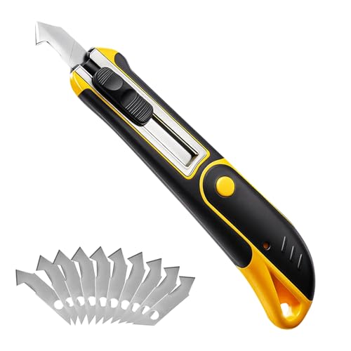 STEELITE Plexiglass Cutter Acrylic Cutting Knife and 13 Pcs Blade Set, Easy to Use Multi-Use Cutter