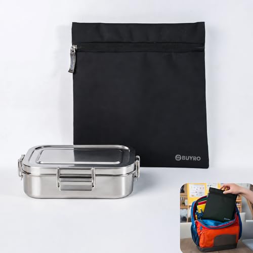 Image of Thermal Insulated Lunch Bag (2L, 4 Kg Capacity) for Kids, Men & Women | Aluminium Foil Inner Lining, Leakproof Tiffin Carry Bag | Keeps Food Hot & Cold for Office & School | Lunch Pouch (Black)
