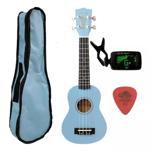 Ukulele Azul Seven Soprano Suk-07 LB/LB C/Capa e Afinador
