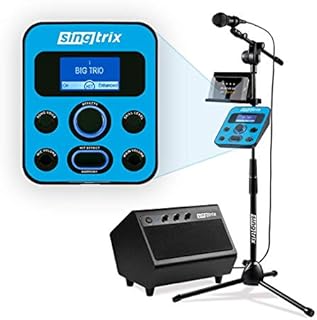 Singtrix Portable Karaoke Machine On Shark Tank, Kids & Adults, All-In-One Karaoke System, 350+Voice Effects & Autotuning, PA Speaker, Party Bundle, Karaoke Microphone, Use Free YouTube Karaoke Songs