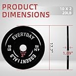 Fitvids 2-Inch Olympic Bumper Plates, Perfect Weight Plates for Weightlifting and Strength Training, Multiple Weights Available - Image 5