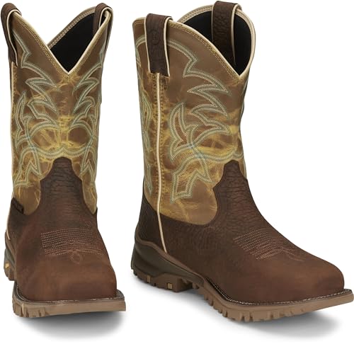 Tony Lama Men's Roustabout 11" Steel Toe Work Boot4