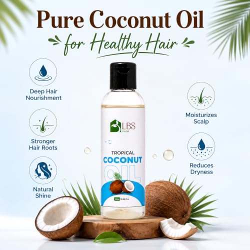 Image of Sweet Coconut Oil 100% Pure Cold Pressed | Extra Virgin Natural Carrier Oil for Hair, Skin & Body Massage | Deep Moisturizing Oil for Soft & Healthy Looking Hair | 100ml (Pack of 5)