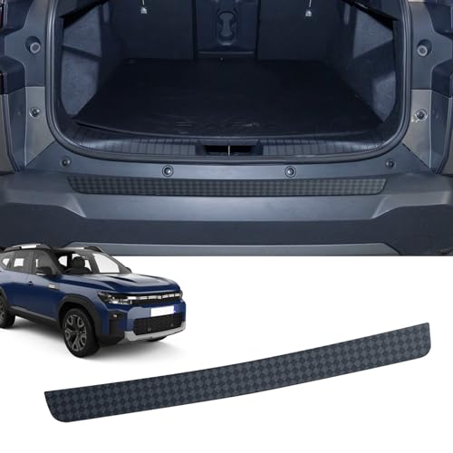 CDEFG Kompatibel mit Dacia Bigster 2025 2026 Ladekantenschutz Kratzschutz für Kofferraum Selbstklebend TPU Folie Carbon Fiber Schutzfolie Stoßstangenschutz Autofolie Heckstoßstangenschutz Zubehör