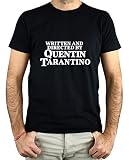 Estampación serigráfica PLANETACAMISETA Camiseta Hombre - Unisex Cine, Quentin Tarantino (Negro, S)