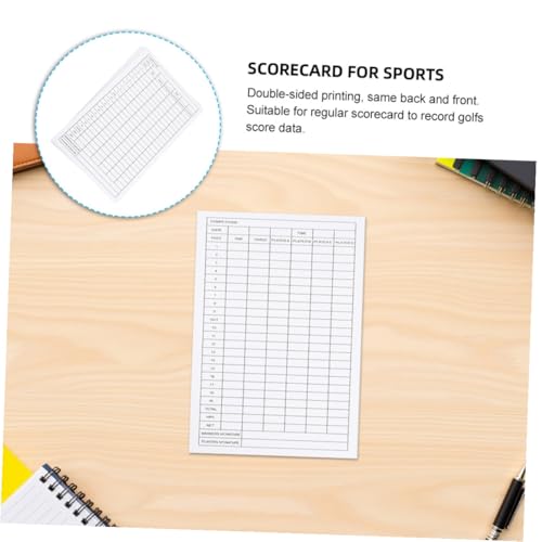 BESPORTBLE 20Pcs Coated Scorecards