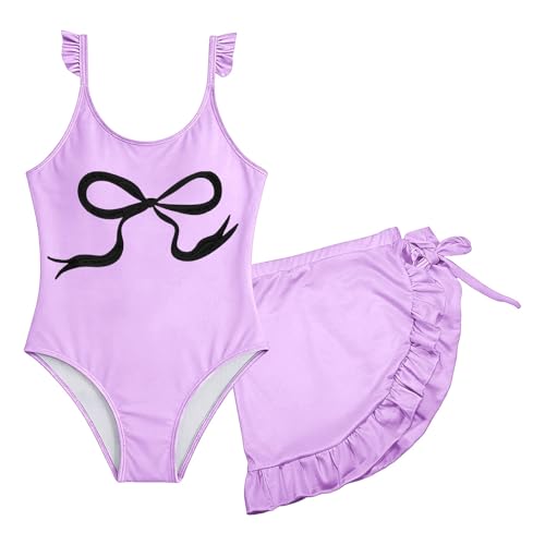 Tankini niña playa dos piezas con falda y bañador lindo de corazones