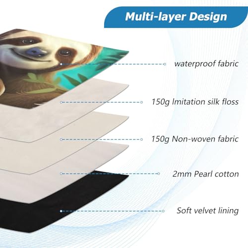 Funda para Laptop 13-14 Pulgadas Impermeable con Estampado de Perezoso miniatura 4