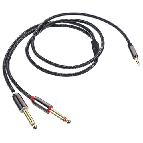 Cable divisor de audio Jack 3.5mm a 2x 1/4 pulg. 1m