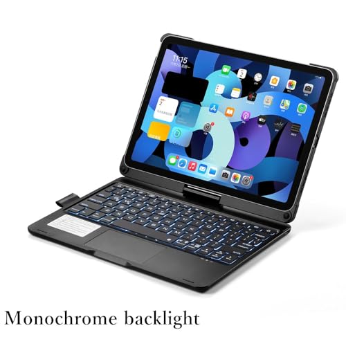 HENGHUI 360° Rotatable Touch Keyboard for iPad Air 11 inch, iPad Air 5th 4th Generation 10.9" - Image 4