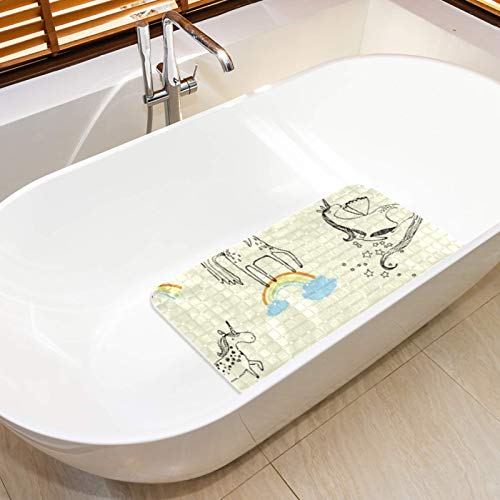 Tapis de bain massant Bennigiry 37.3 x 68.3 cm anti-accumulation d'eau - 6