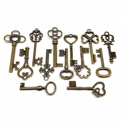 Breloques clé vintage pour pendentifs steampunk et projets de customisation textile - 3