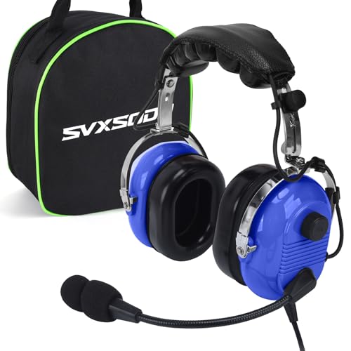 SVXSODA Aviation Headsets GA Headphone Noise Reduction for