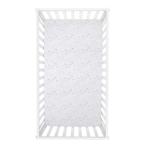 Image of Sammy & Lou Girl Forest 2-Pack Microfiber Fitted Crib Sheet Set, Fits Standard Crib Mattress 28 in x 52 in; Fully Elasticized,