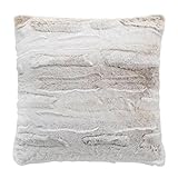 Paris Prix Coussin Imitation Fourrure Lynx 45x45cm Naturel