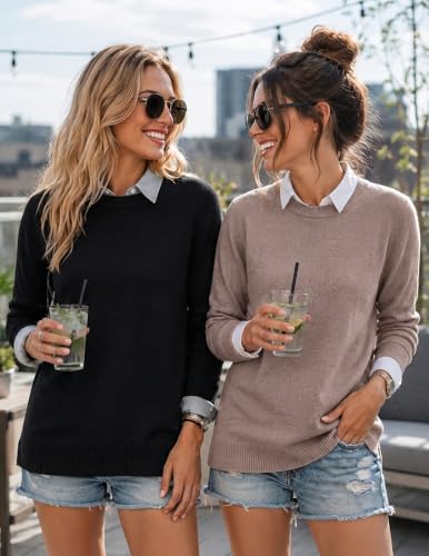 [Prime] MAPICK Women's Crew Neck Knit Wool Blend Pullover Sweater - image 7