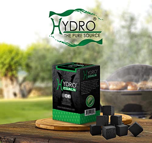 Hydro Coconut Charcoal With 72Pc Unit Charcoal Cubes, Coconut Shell Charcoal Perfect For Cooking, Grilling, And Barbecuing, Hydro Charcoal Burn Longer And Odorless - 25Mm Coconut Cubes (1Kg) #TOP3