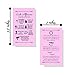 Lash Extension Aftercare Instructions Cards | Package of 100 | Double Sided Size 2x3.5
