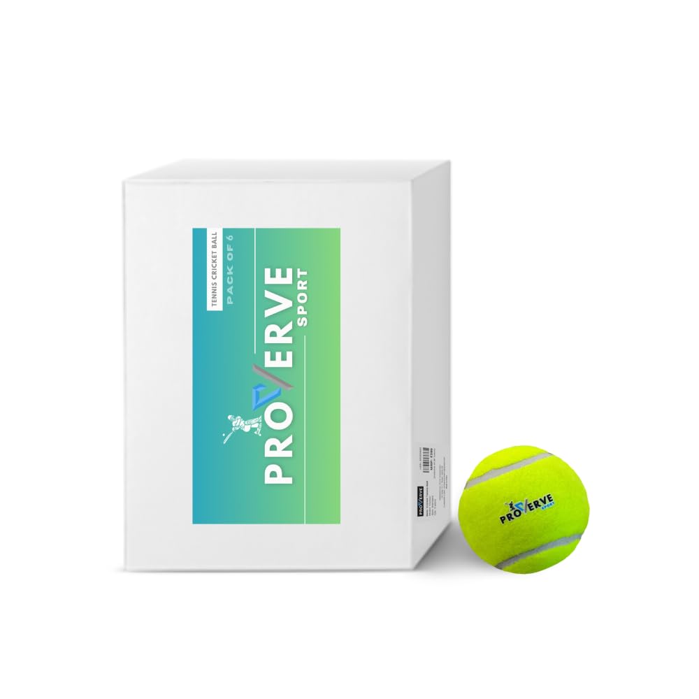 PROVERVE Cricket Tennis Ball for Cricket Tournament, Premium High Bounce Rubber Ball, Street Match Cricket Ball, Tennis Ball for Professionals, Pack of 6 (B0DC5N2LS3) Amazon Price History, Amazon Price Tracker
