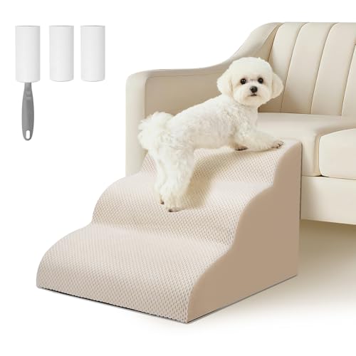 Ezvsevuo Scale per Cani di Piccola 3 Gradini, Rampa per