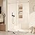 CuisinSmart Shower Doors, 56-60" W x 76" H Frameless Shower Door, Sliding Shower Door with Clear Tempered Glass, Glass Shower Door with Handle & Seal Strip Parts, Easy Sliding Shower Door, 8mm 60x72