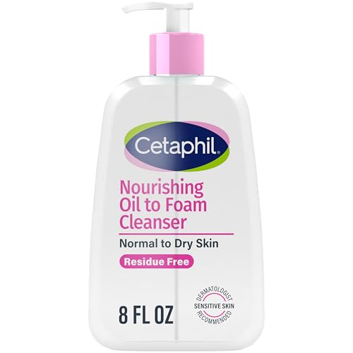 Cetaphil-Nourishing-Oil-to-Foam-Facial-Cleanser-for-Normal-to-Dry-Skin-up-to-24-Hour-Hydration-8-fl-oz Cetaphil Nourishing Oil to Foam Facial Cleanser for Normal to Dry Skin, up to 24 Hour Hydration, 8 fl oz - Image 1